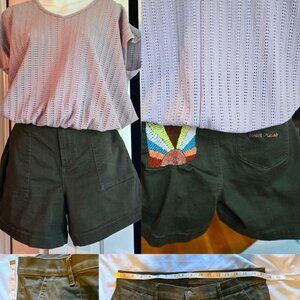 New York & Co Super High-Waisted Short – UNIQUE EMBROIDERY DESIGN